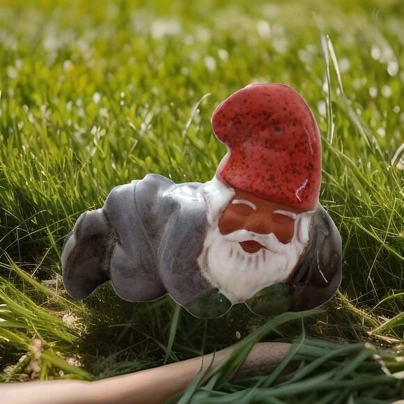 Signed Rolf Berg Gnome Figure TOMTE Swedish Folk Art Santa Pottery Scandinavian - Picture 1 of 11